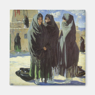 Aimant Amérindiens vintages, filles de Taos par Walter Uf