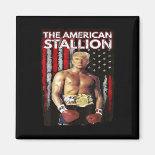Aimant Amérique Boxer Trump Rocky Trump mème Trump 2024,
