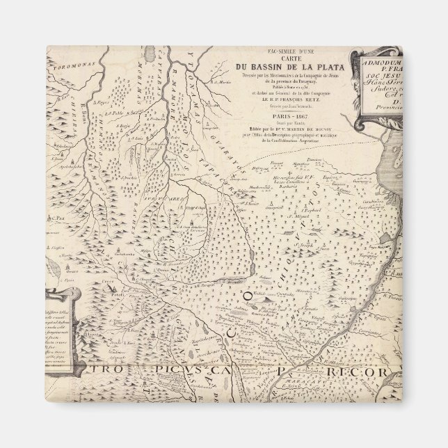 Aimant Amérique du Sud 33 (Devant)