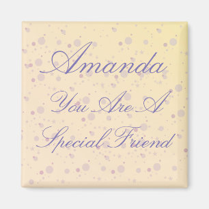 Aimant Ami spécial personnalisé Magie Violette