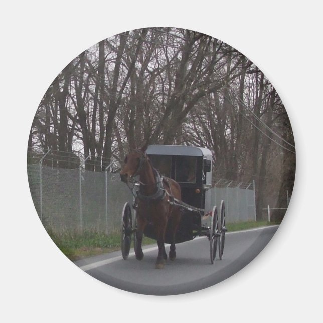Aimant Amish Buggy (Devant)