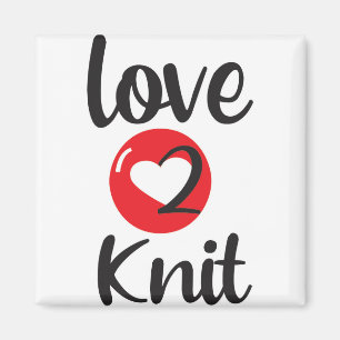 Aimant amour 2 Knit