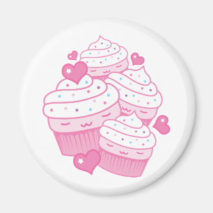 Aimant amour de petit gâteau