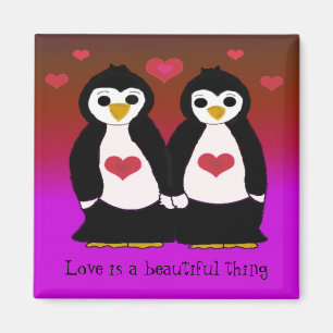 Aimant Amour de pingouin