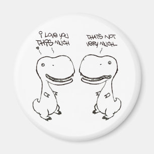 Aimant Amour de T-rex