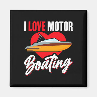 Aimant Amour du capitaine propriétaire du bateau à moteur