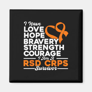 Aimant Amour Espoir Bravoure Force Rsd Crps Sensibilisati