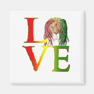 Aimant Amour jamaïcain de reggae de lion de Rasta