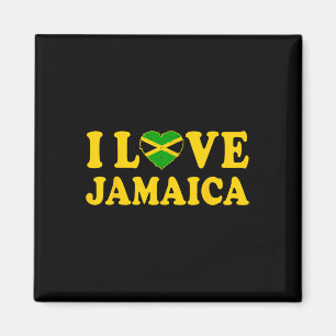 Aimant Amour Jamaïque Coeur Fier Jamaïque Jamaïque Indépe