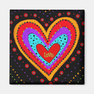 Aimant Amour Joli Coeur Abstrait Inspirivité moderne