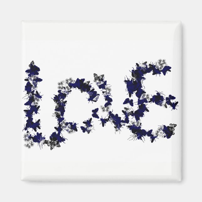 Aimant Amour papillon (Devant)