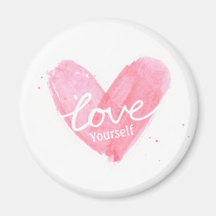 Aimant Amour Propre Typographie Cœur S'aimer