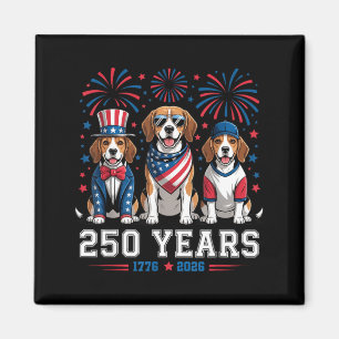 Aimant Amoureux de Beagle 250 Ans Usa 250e 4