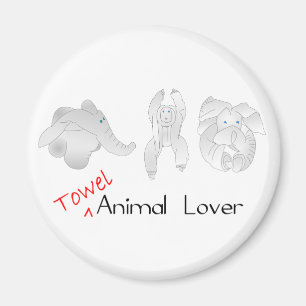 Aimant Amoureux des animaux de serviettes