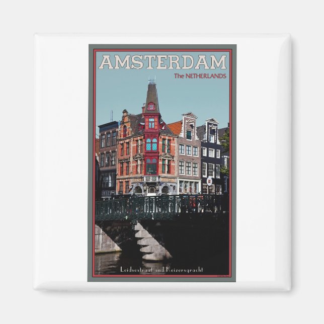 Aimant Amsterdam - Leidsestraat - Keizersgracht (Devant)