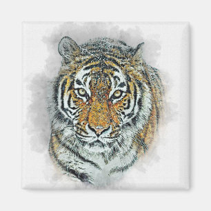 Aimant Amur Tiger Feline Wild Cat Sibérien