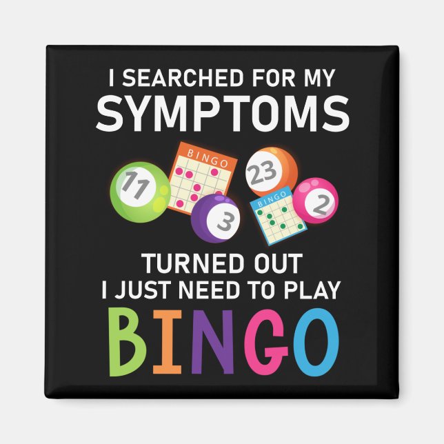 Aimant Amusant Bingo Bingo Bingo Gamer (Devant)
