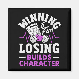 Aimant Amusant Bunco Dice Jeu Fan Hearbeat Pour Bunco Bas