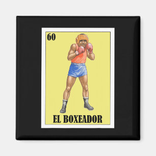 Aimant Amusant design de boîte mexicaine - El Boxeador 2