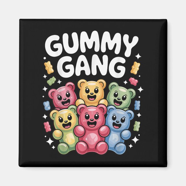 Aimant Amusant Gummy Ours Design Pour Hommes Femmes Enfan (Devant)