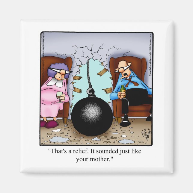 Aimant Amusant Humour de mariage amusant (Devant)