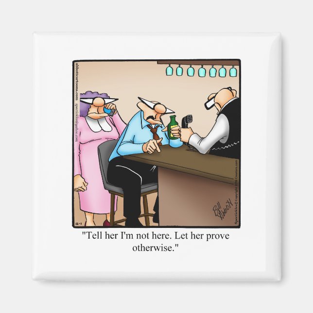Aimant Amusant Humour de mariage pour lui (Devant)