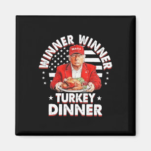 Aimant Amusant Humour Trump Gagnant Dîner Turquie