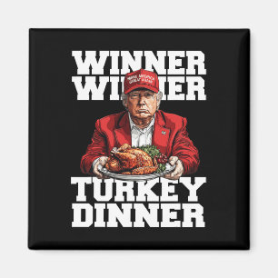 Aimant Amusant Humour Trump Gagnant Dîner Turquie