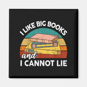 Aimant Amusant J'Aime Big Book Cant Lie Nerd School Libra