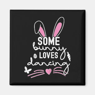 Aimant Amusant Lapin De Pâques Oreilles Danser Danse Amou