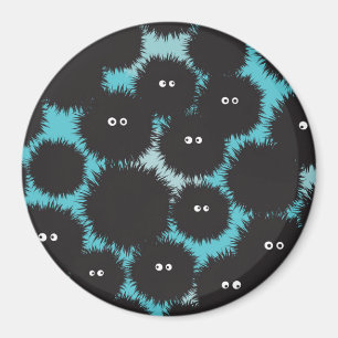 Aimant Amusant monstres noirs moelleux