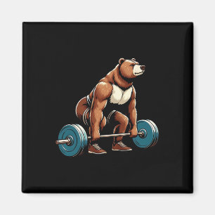 Aimant Amusant Ours Poids de levage Bodybuilding Exercice