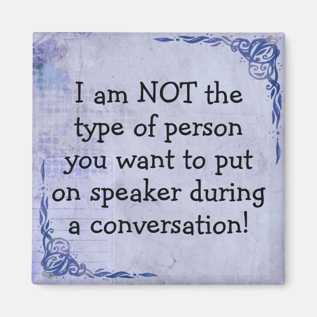 Aimant Amusant Pas De Téléphone Haut-Parleur (Devant)