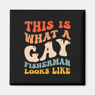 Aimant Amusant Pêche Gay pride Ce Qu'Un Pêcheur Gay A L'A