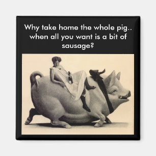 Aimant - Amusant Pourquoi rapporter tout le porc -