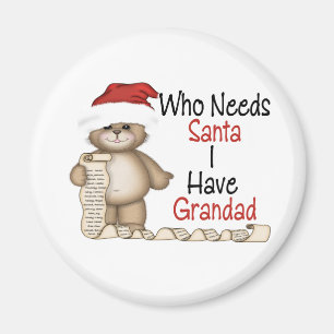 Aimant Amusant qui a besoin de Père Noël Grand-père