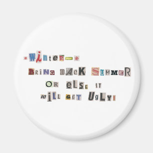 Aimant Amusant Ramener Ransom Été Note Collage
