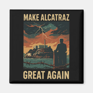 Aimant Amusant Rendre Alcatraz grand à nouveau Sf Rock Al