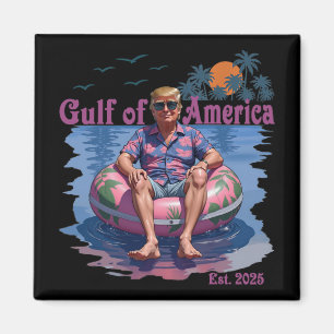 Aimant Amusant Trump Chemise Golfe Des États-Unis Amériqu