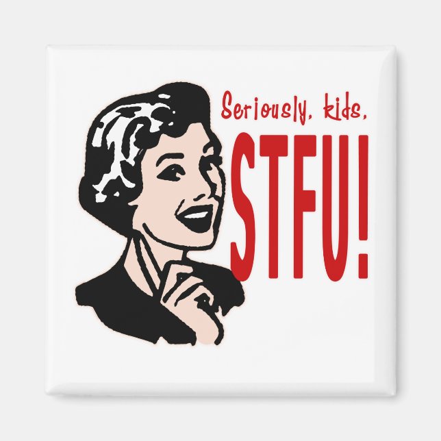 Aimant Amusante conception de la fête des mères (Devant)