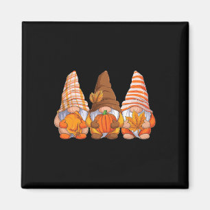 Aimant Amusante Thanksgiving Gnomes Automne Saison Gnomie