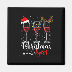 Aimant Amusants Noël Esprits Verres De Vin Noël Vacances