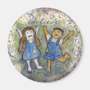 Aimant Amusement avec Fairies Art Custom Refrigerator Mag