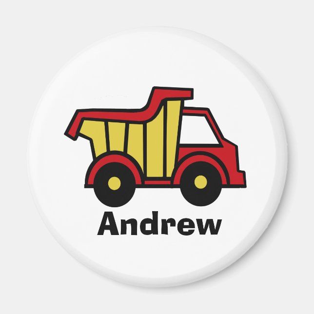 Aimant Amusement de construction / Camion de vidage (Devant)