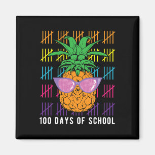 Aimant Ananas 100 Jours D'Enseignant Et Étudiant G