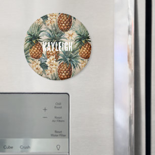 Aimant Ananas Floral Tropical