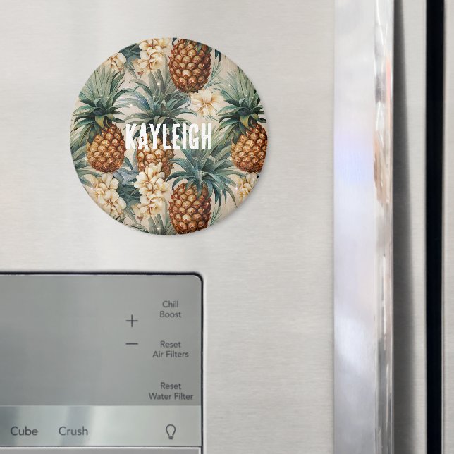Aimant Ananas tropicaux Floral (In situ (réfrigérateur))