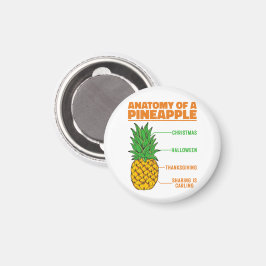 Aimant Anatomie D'Un Ananas Amateurs Vacances Cool De Fam