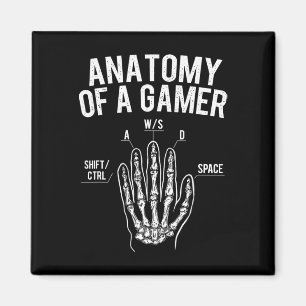 Aimant Anatomie D'Un Joueur - Jeu Vidéo Jeu Lover Conso