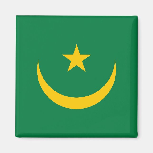 Aimant Ancien drapeau mauritanien (Devant)